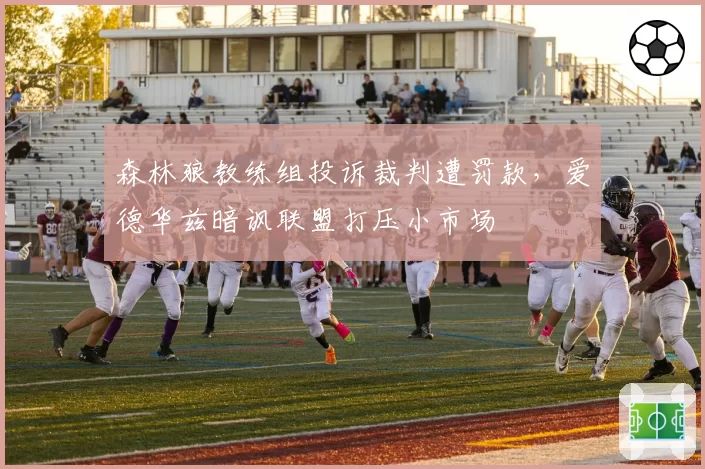 森林狼教练组投诉裁判遭罚款，爱德华兹暗讽联盟打压小市场