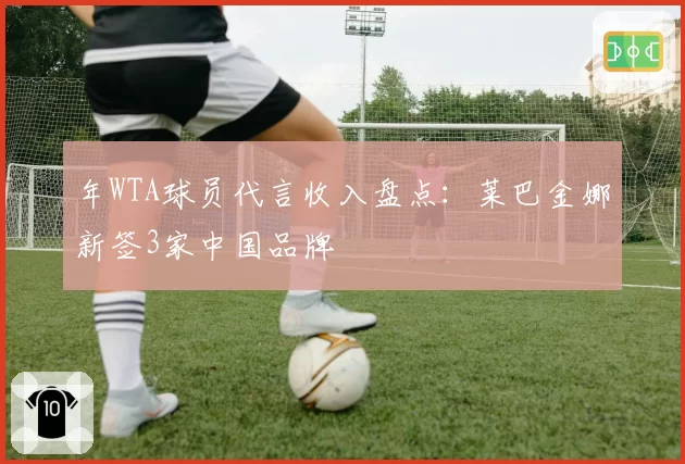 年WTA球员代言收入盘点:莱巴金娜新签3家中国品牌