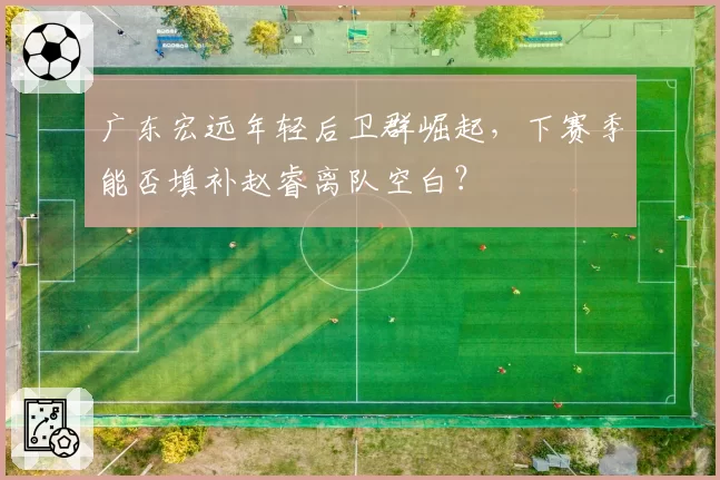 广东宏远年轻后卫群崛起,下赛季能否填补赵睿离队空白?